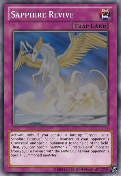 revive yugioh card Salamangreat LD10-EN007 Yu-Gi-Oh! may be 1st or Unlimited Edition Sapphire Revive by exile0025 on