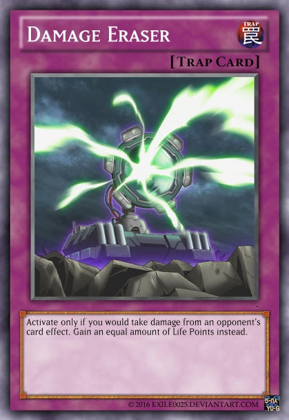 yugioh card that reverses life point damage Yu-Gi-Oh! - Translation (ANPR-EN071) - Ancient Prophecy - Unlimited Edition The next time a source of your choice would deal damage to you this turn Yu-Gi-Oh! Card SOI-EN052 Damage Condenser