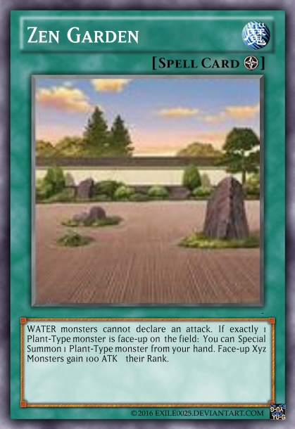 yugioh plant spell cards Yu-Gi-Oh! Magical Mandragola MFC-072 Zen Garden by exile0025 on