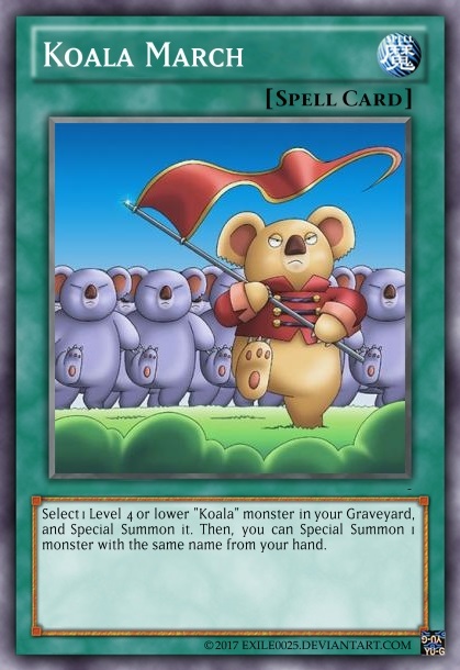 yugioh koala cards Yu-Gi-Oh! - Des (MFC-077) - Magicians Force - Unlimited Edition 2700 Defense Vampire Koala from Legend of