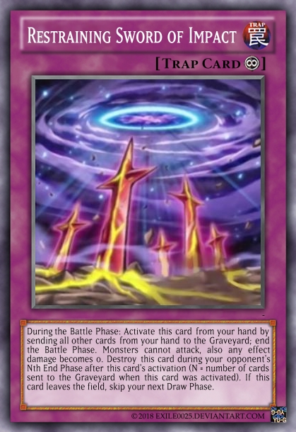 yugioh cards that skip battle phase Pojo's Yu-Gi-Oh! Site Restraining Sword of Impact by