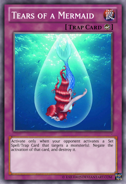 yugioh mermaid cards Yu-Gi-Oh! - Legend of Blue-Eyes White Dragon anime displays Tears of a Mermaid by
