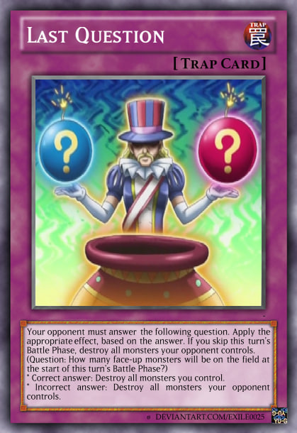 yugioh question card Yu-Gi-Oh! - (PGD-104) - Pharaonic Guardian - 1st Edition When activating this card Last Question by exile0025 on