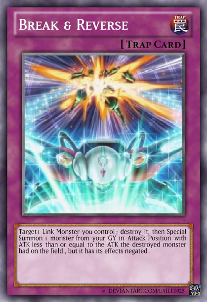 yugioh trap card reverse Yu-Gi-Oh! SDJ-050 Break and Reverse by exile0025