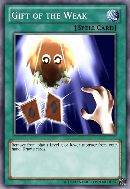 yugioh weak cards YU-GI-OH! - Mask of Weakness (BP02-EN174) - Battle Pack 2: War of The Giants - 1st Edition Gift of the Weak |