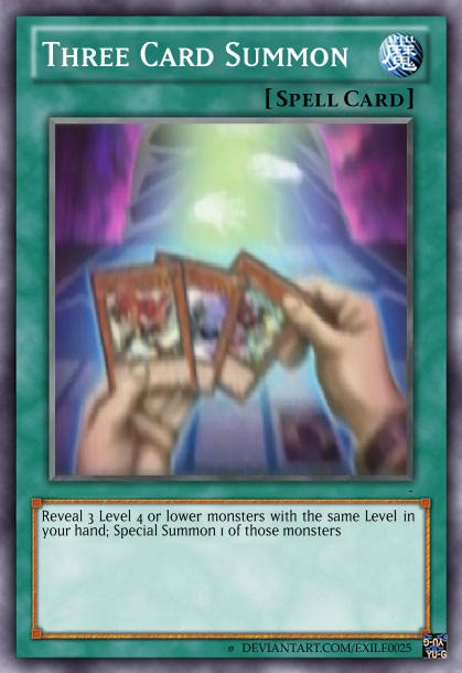 Three Card Summon by exile0025 on DeviantArt Three Card Summon by exile0025 on DeviantArt