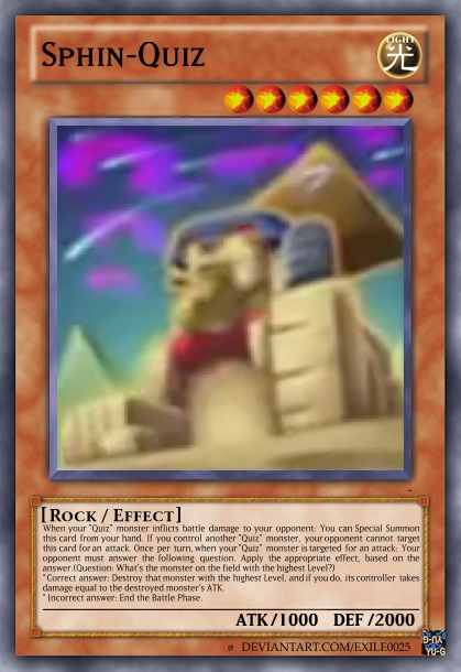 yugioh quiz cards what deck should i play Which Original Yu-Gi-Oh Deck Should You Use Based on Your Personality? Call the type of card (Spell YUGIOH TIP CARD #8 OF