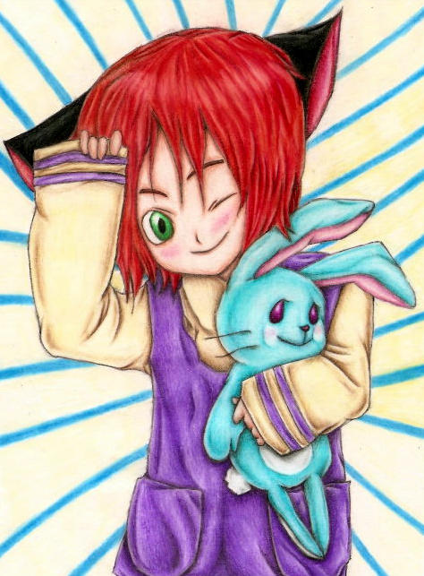 Blue Rabbit Deviantart Blue Bunny by folklore777 on DeviantArt