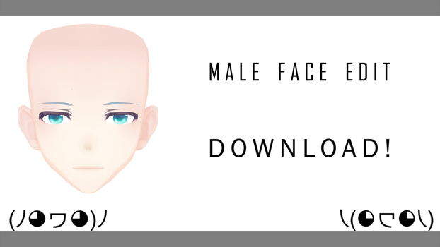 [MMD] TDA Male Face Edit! +DL (Tranks for the 30+)
