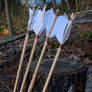 Handmade Target arrows - closeup