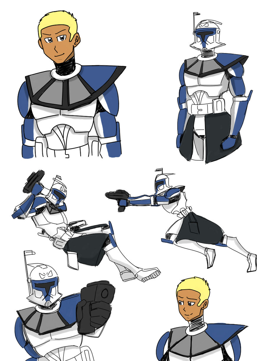 Cap Rex Scetch Captain Rex Sketches by EckoArcher on DeviantArt