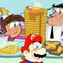 Mario in teh presence of Toast