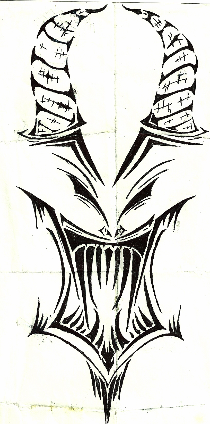 Demon tattoo design by TheTrinityDenied on DeviantArt