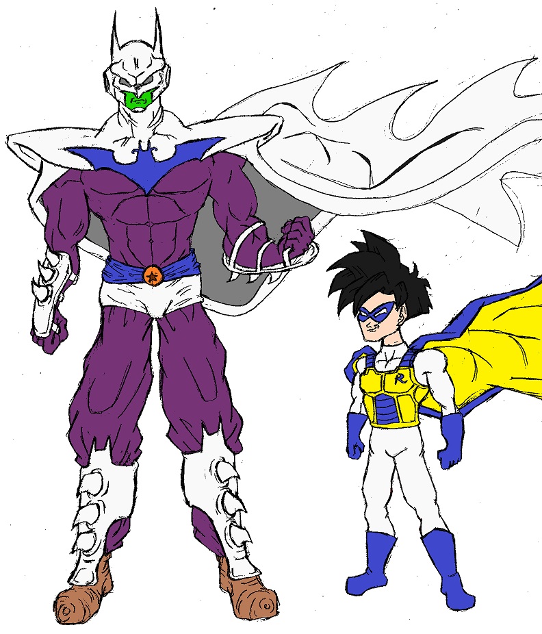 Piccolo and Gohan as Batman and Robin Alt Color