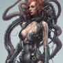 Octopus woman Robot