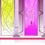 Throne Room Stained Glass Windows Background
