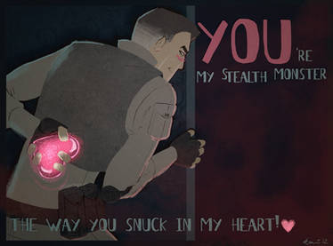Valentines Card - Stealth Monster