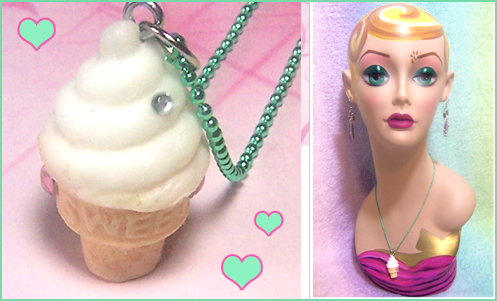 Ice Cream Cone Necklace