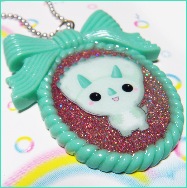 Kawaii Triceratops Necklace