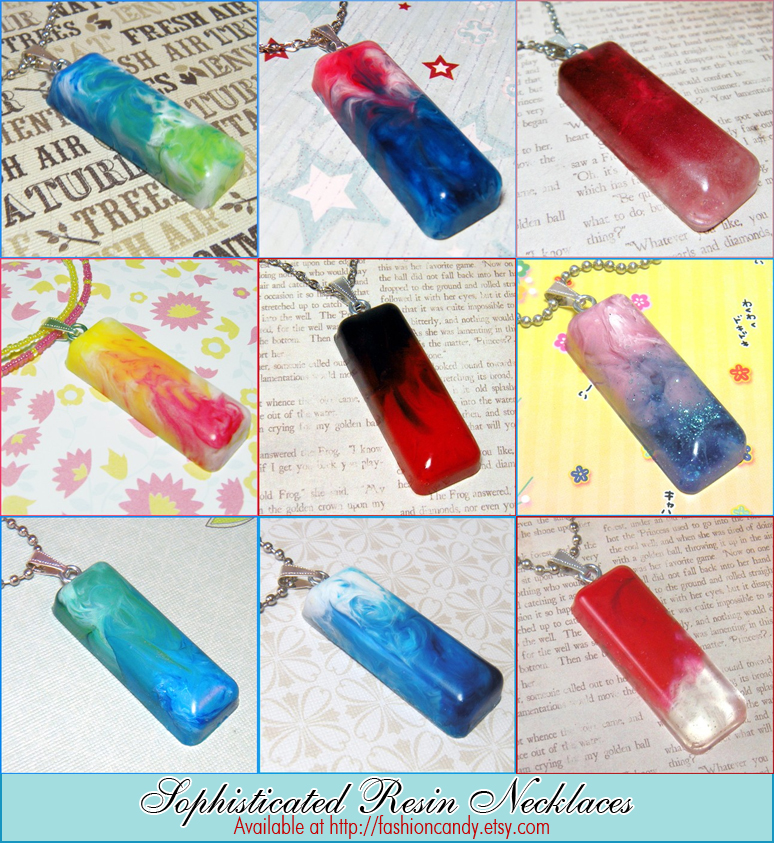 Sophisticated Resin Necklaces