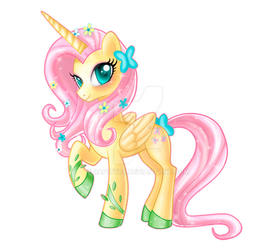 Alicorn Fluttershy w/o background