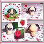 Pug and Strawberry Charms