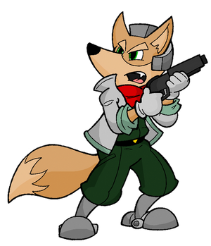 Fox McCloud colored