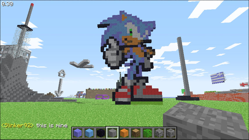 Sonic On Minecraft By Slinker92 On DeviantArt