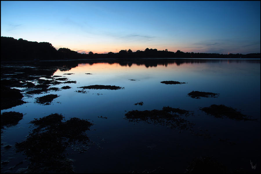 Sea at night