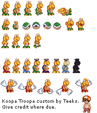 Koops Shell Sprite Koopa Troopa Sprite Sheet by T3hTeeks on DeviantArt