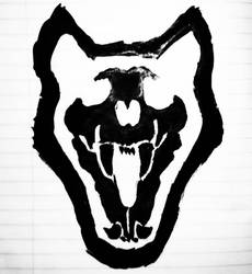 Wolf Skull ink