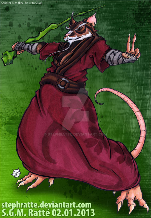 TMNT - :2012 Master Splinter: by StephRatte on DeviantArt