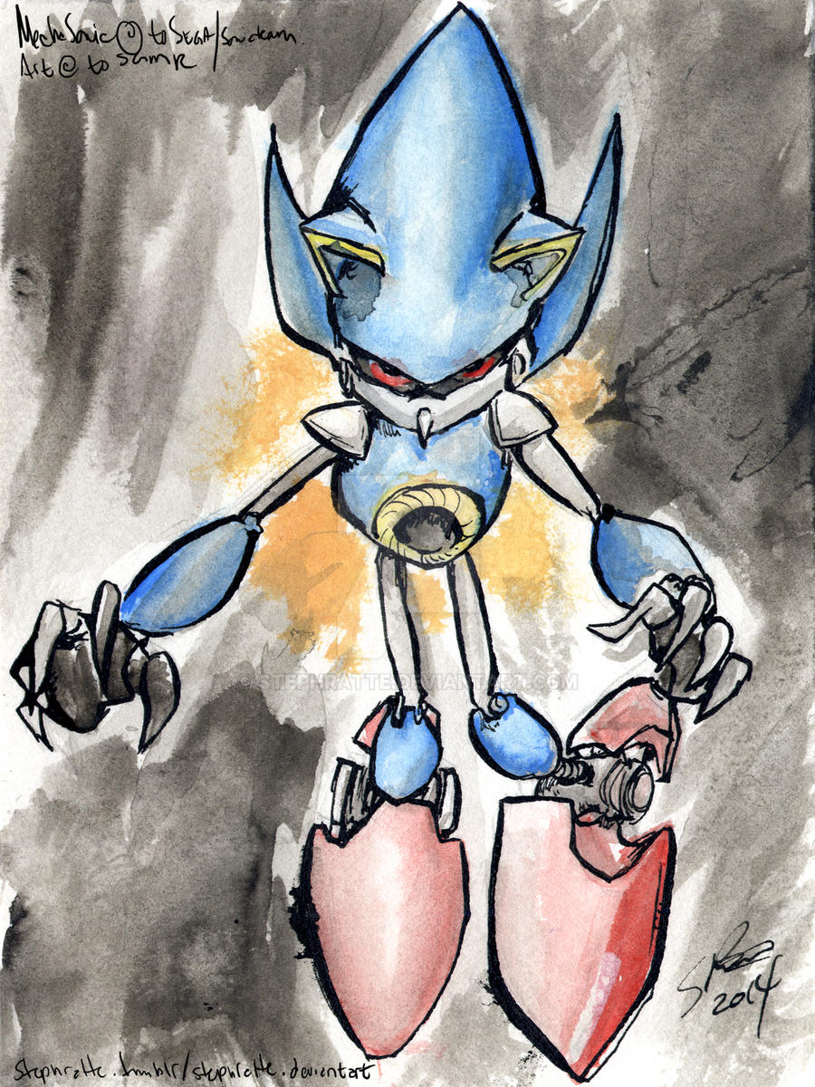 INKtober 17: Metal Sonic