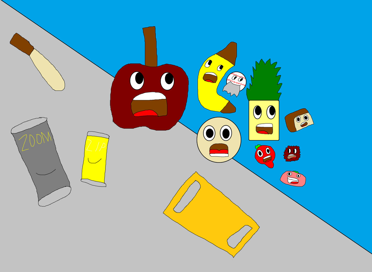 Annoying Orange Splatter Up Review Art by MediaAzuretheCatYT on DeviantArt