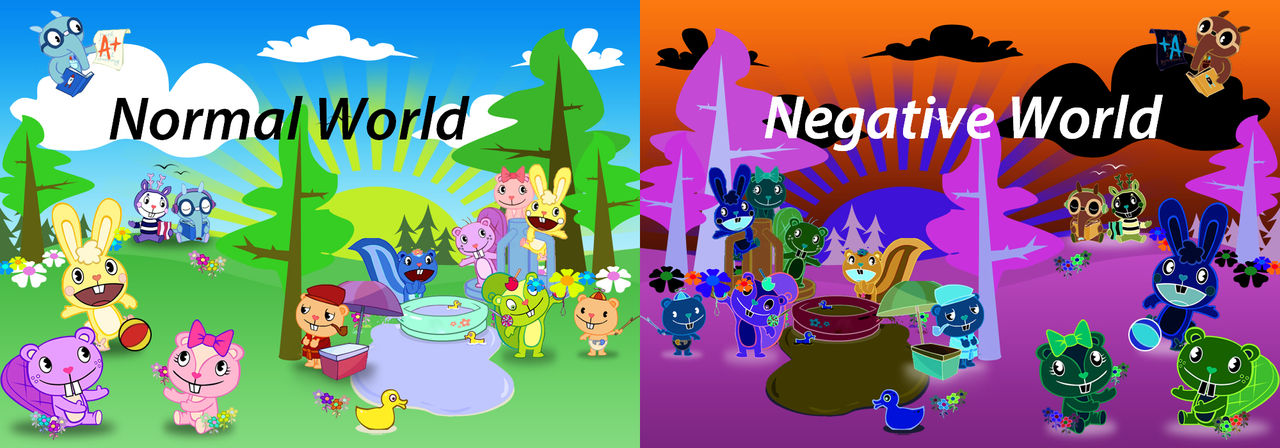 Normal World Static Normal World vs Negative World by MediaAzuretheCatYT on DeviantArt