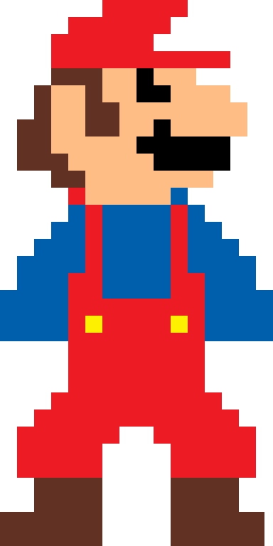 Mario Front 8 Bit 8bit Mario by MediaAzuretheCatYT on DeviantArt