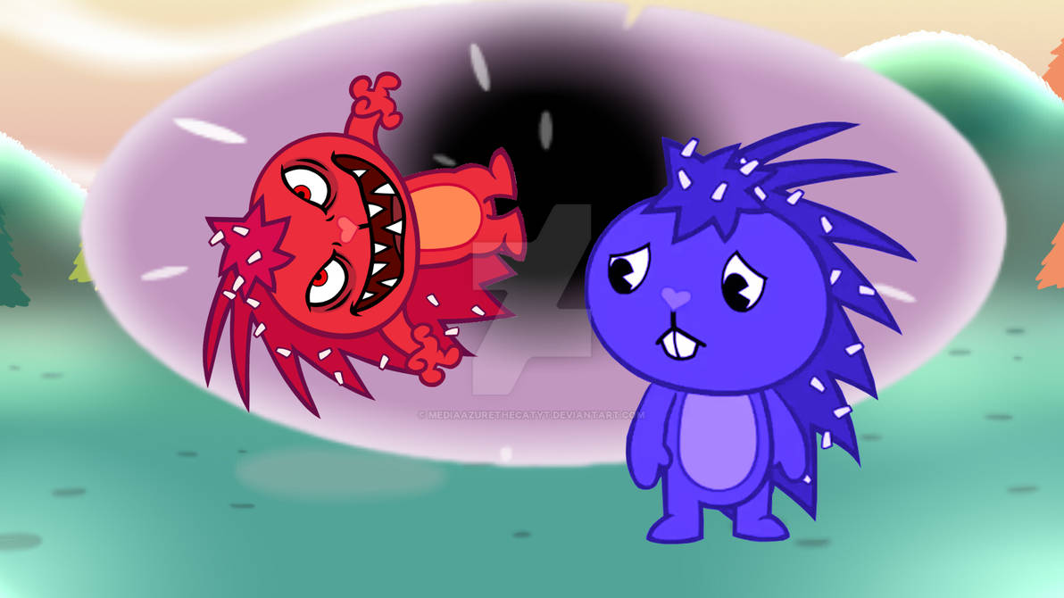 Evil Flaky Flies To The Void by MediaAzuretheCatYT on DeviantArt