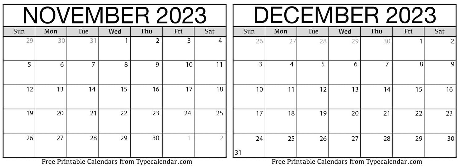 November and December Calendar by MediaAzuretheCatYT on DeviantArt