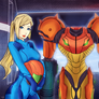 Samus Aran and Varia