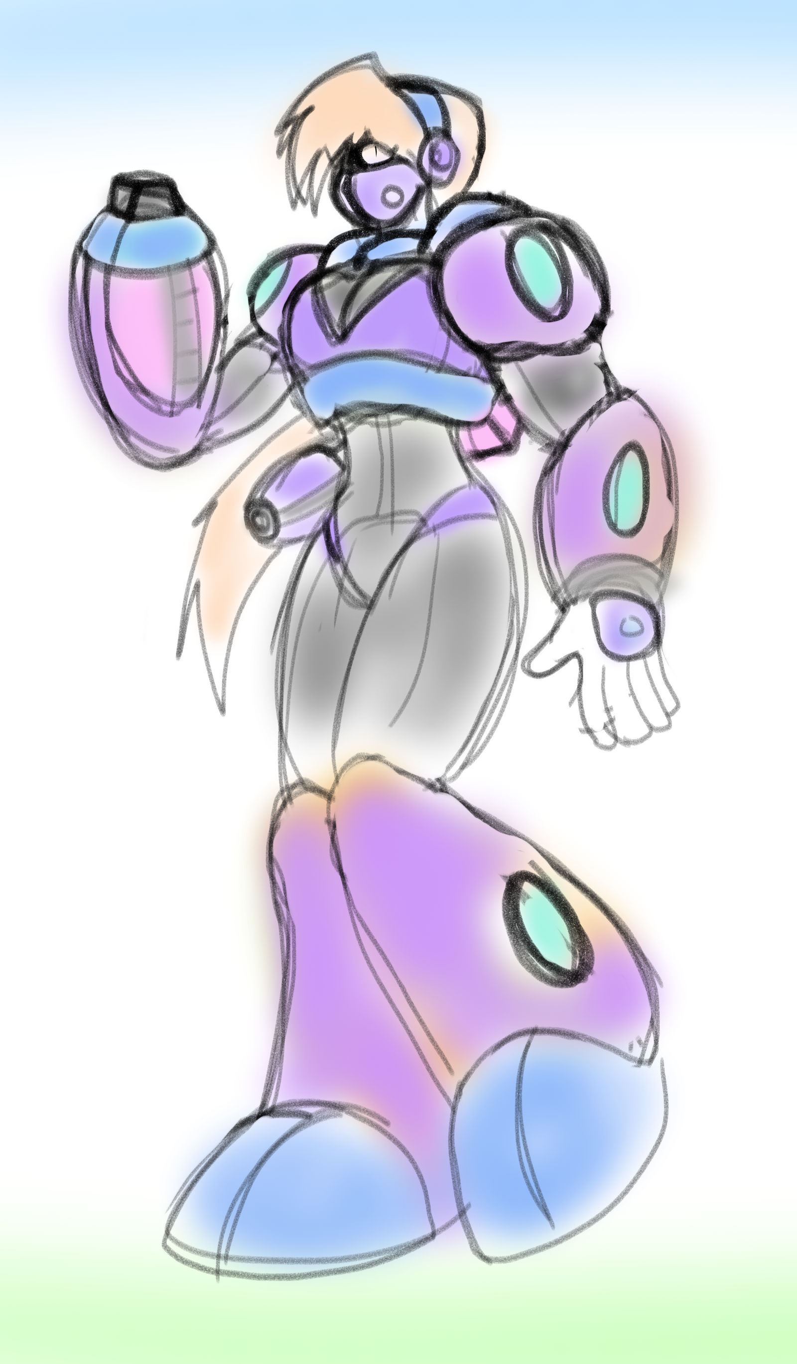 A Reploid OC draft 1 by Feyzer on DeviantArt