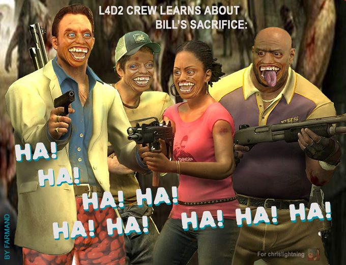 L4D2 crew learns about Bill by FarmandRules on DeviantArt