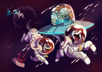 Commission - Space pups
