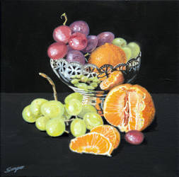 Mandarins and Grapes