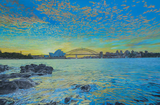 Sunset Sydney Harbour