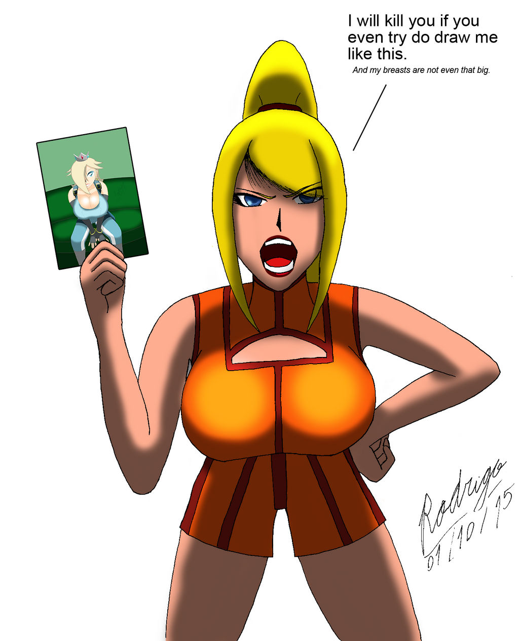 Samus Rude Samus Pissed by kymerazero on DeviantArt