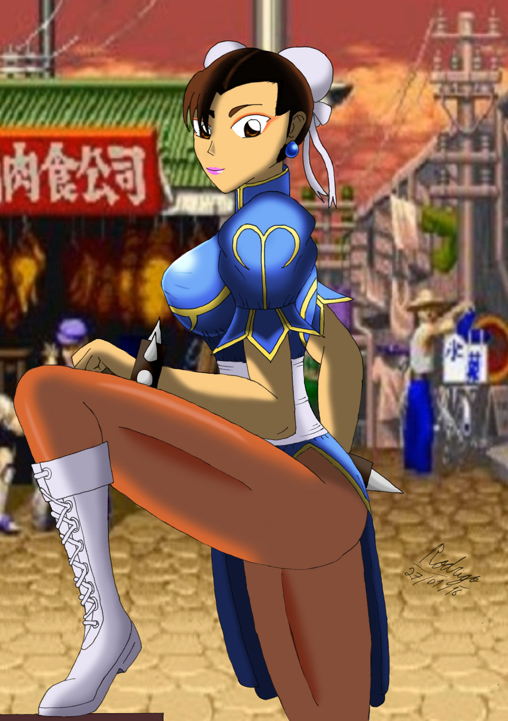 Chun-li posing