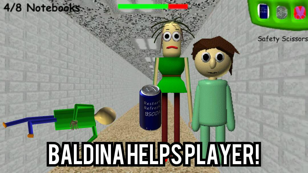 Baldina Helps Player - Baldi Basics Mod by TheMurderers on DeviantArt