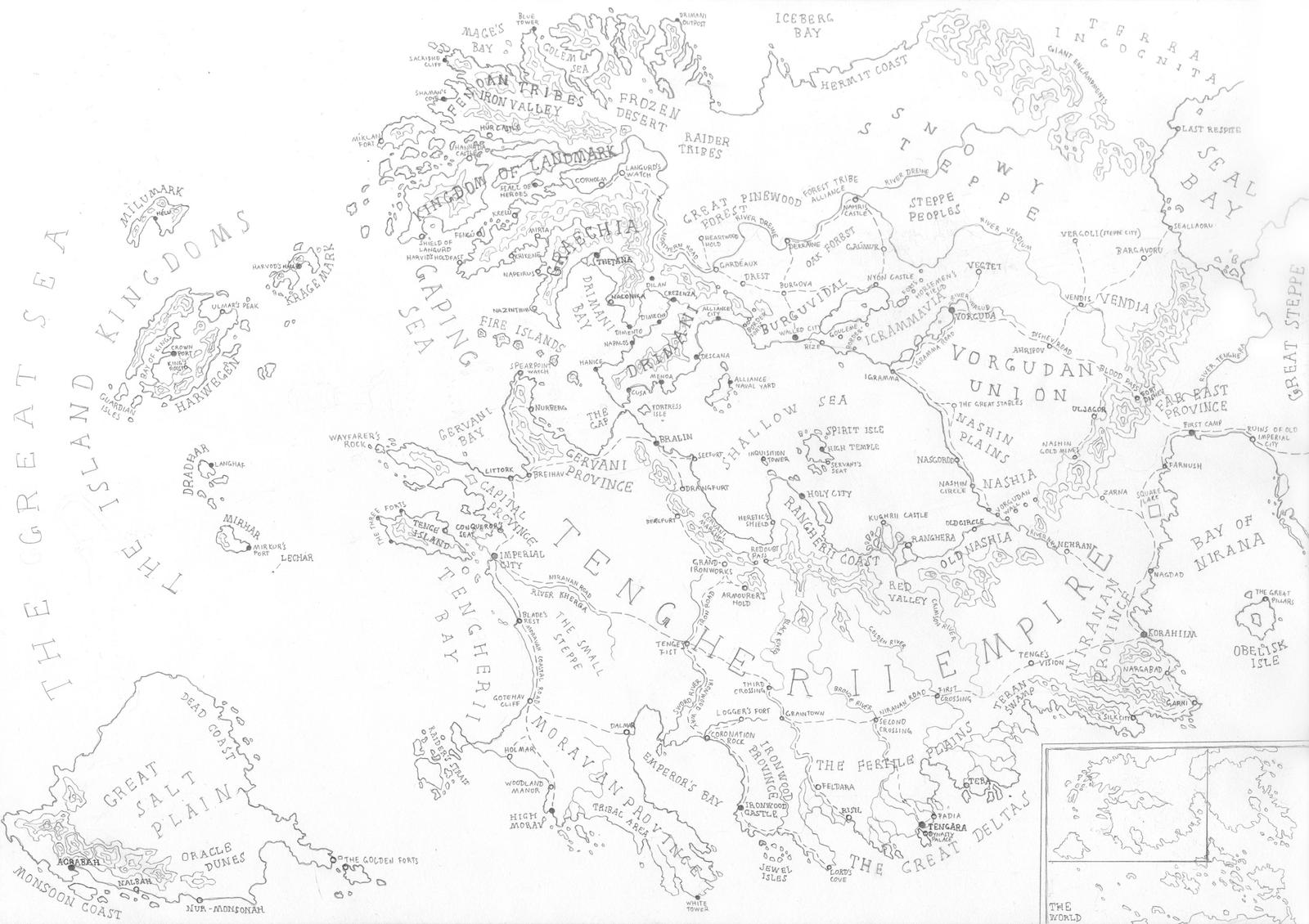 Map of my fantasy world