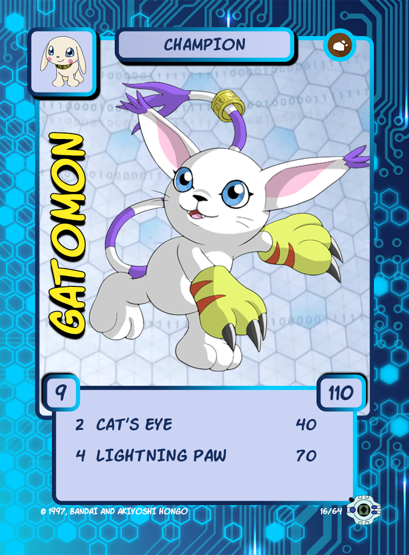 Getamon Matchups Digimon TCG 116 - Gatomon by kaufmanondemand on DeviantArt