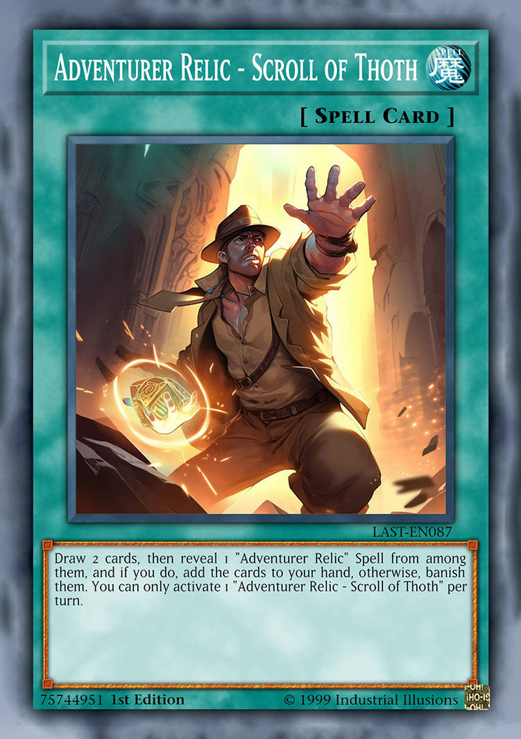 Yu-Gi-Oh Adventurer Relic - Scroll of Thoth by kaufmanondemand on ...